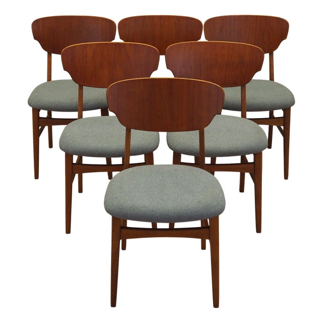 Danish Teak Chairs, 1970s, Set of 6 For Sale
