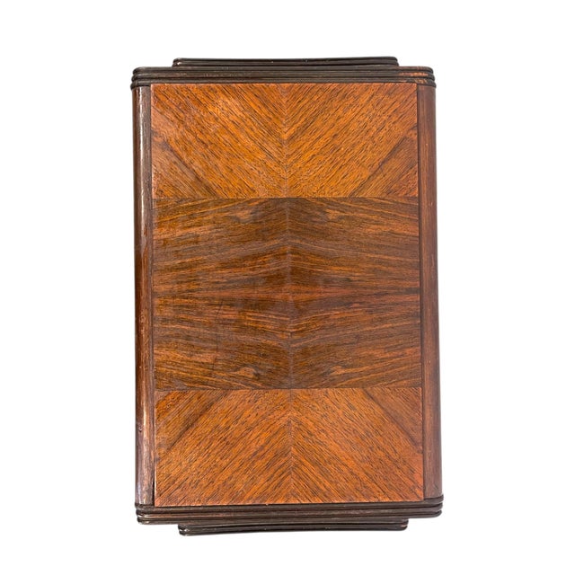 1970s Vintage Art Deco End Table With Attached Dual Magazine Racks For Sale - Image 9 of 10