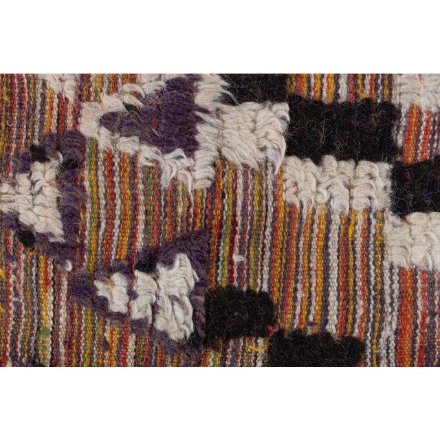 Moroccan Doris Leslie Blau Mid-Century Vintage Moroccan Tribal Ivory Hand-Knotted Rug For Sale - Image 3 of 9