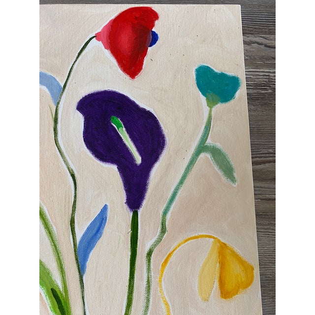 "Jardin De Flores No. 9" 16x20 Canvas Panel Flowers always elevate my mood. Each day that I take my kids to school, I stop...