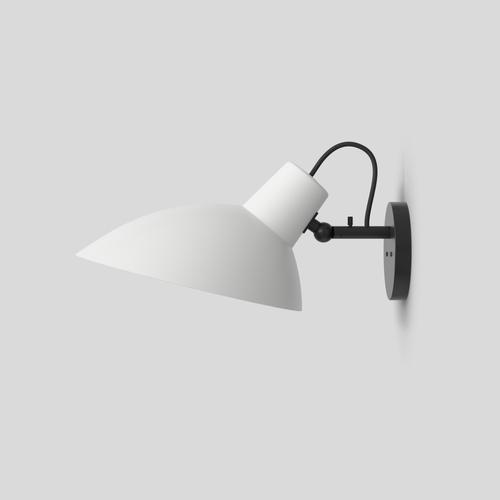 Vv cinquanta wall lamp design by vittoriano viganò this version is with white lacquered reflector and black mount. The vv...