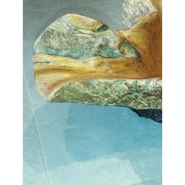 Brutalist Sculptural Wooden Centerpiece, 1970s For Sale - Image 12 of 18