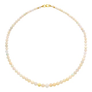 Ethiopian Opal Necklace 18k Gold - by Bombyx House For Sale