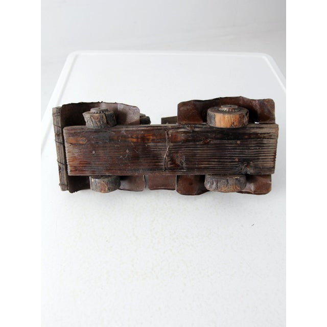 Metal Vintage Handmade Folk Art Car For Sale - Image 7 of 9