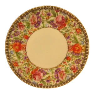 Antique Rosenthal Bavaria Floral With Gold Accent Porcelain Dinner Plate