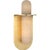 Visual Comfort Kelly Wearstler for Visual Comfort Signature Fosse 11" Invertable Offset Oval Sconce in Antique-Burnished Brass with Alabaster For Sale - Image 4 of 13