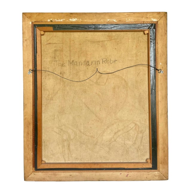 “The Mandarin Robe” Portrait Oil Painting on Canvas by Margaret Fitzhugh Browne, Circa 1920 For Sale In Atlanta - Image 6 of 7