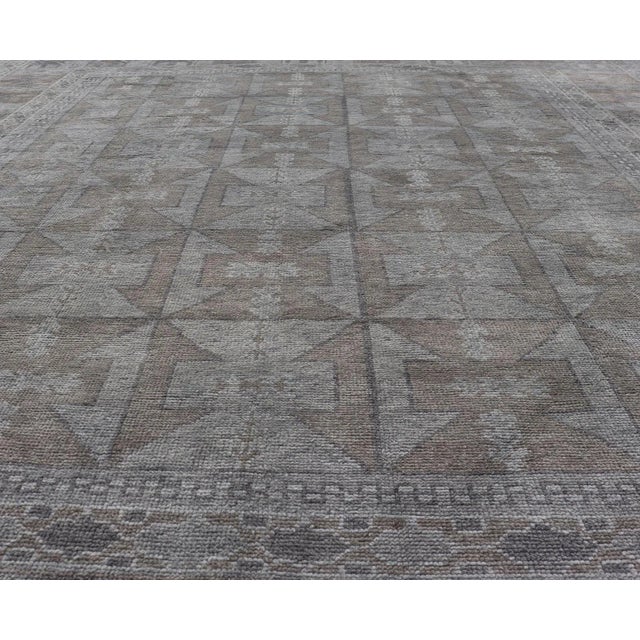 Modern Turkish Oushak Rug by Keivan Woven Arts, Gray Design 9'3 X 10'5 For Sale - Image 4 of 12