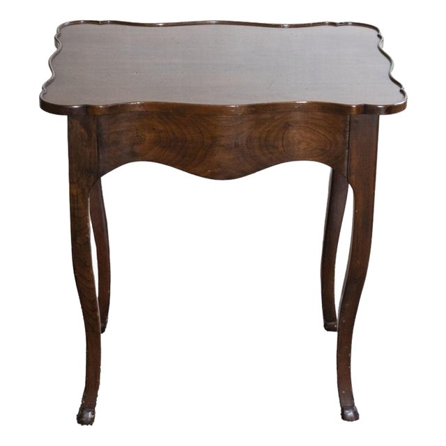French Provincial Style Mahogany Side Table For Sale