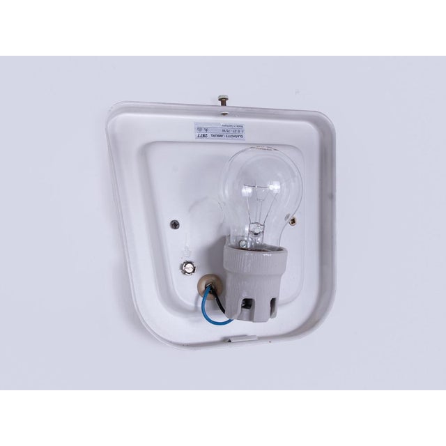 White White Glass Wall Sconces from Glashütte Limburg, Germany, 1960s, Set of 2 For Sale - Image 8 of 9