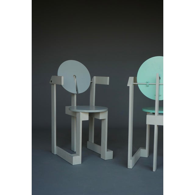 Vintage Dining Chairs by Henk Lampe, 1979, Set of 2 For Sale - Image 4 of 18