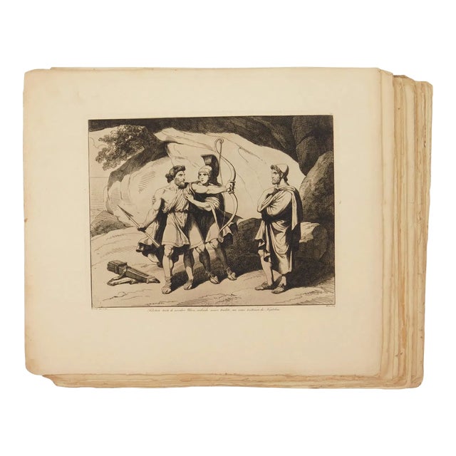 Set of 21 Bartolomeo Pinelli “Roman Scenes” Etchings, 1827 For Sale