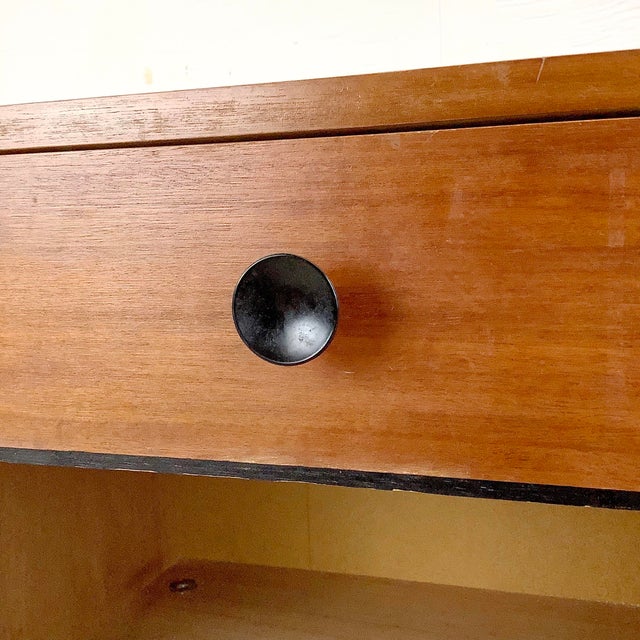 Late 20th Century Late 20th Century Nightstand With Drop-Front Cabinet and Drawer For Sale - Image 5 of 12