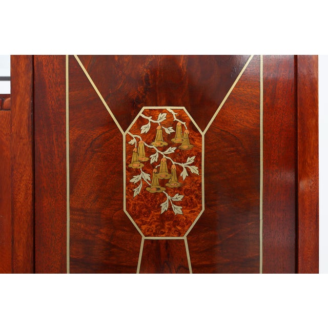 Art Deco Marquetry Cabinet from De Coene Freres, Belgium, 1920s For Sale - Image 3 of 18