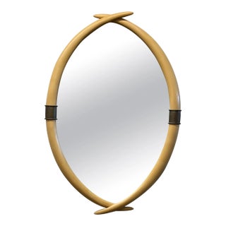 Chapman Faux Elephant Tusk Mirror For Sale