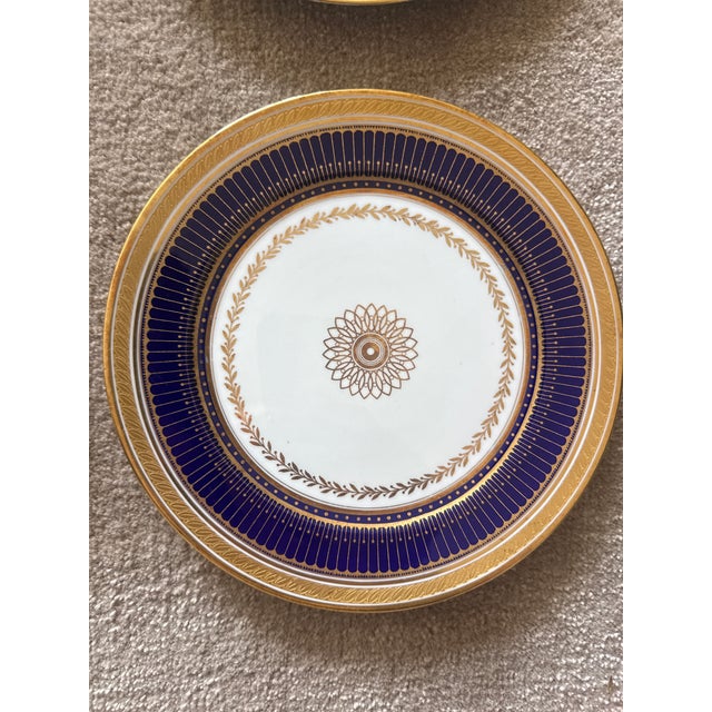American Late 19th Century Cauldon Ware Plate Set of 4 For Sale - Image 3 of 6
