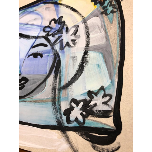 Paper Contemporary Original Acrylic Painting on Cotton Paper by Cassandra Auker “Kawaii” For Sale - Image 7 of 8
