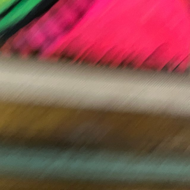 Pop Art 1970’s Original Abstract Outsider Pop Art Portrait Painting Signed Vintage Frame For Sale - Image 3 of 4