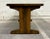 Brown Vintage Rustic Trestle Campaign Style Cocktail or Coffee or Wine Tasting Table For Sale - Image 8 of 12