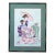 Vintage Graceful Geishas Crewel Framed Wall Art For Sale