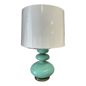 Tiffany Blue Mid Century Table Lamp