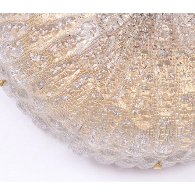 Crystal and Brass Ceiling Lamp by Carl Fagerlund for Lyfa, 1960s For Sale - Image 9 of 18