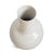 White Long Neck Ceramic Vase For Sale - Image 4 of 8