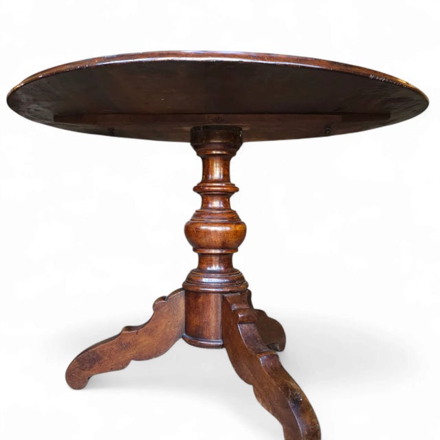 Wood Mid-19th Century Italian Renaissance Walnut Center Table For Sale - Image 7 of 8