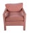 Mid-Century Modern Mid 20th Century Mid Century Modern Milo Baughman Parsons Style Pink Mohair Lounge Chair For Sale - Image 3 of 12