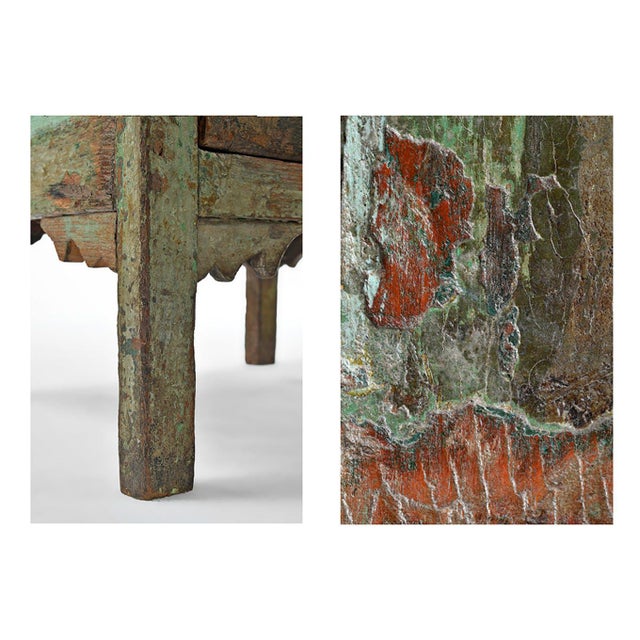 Patinated Wooden Cabinet, 1940s For Sale - Image 6 of 7