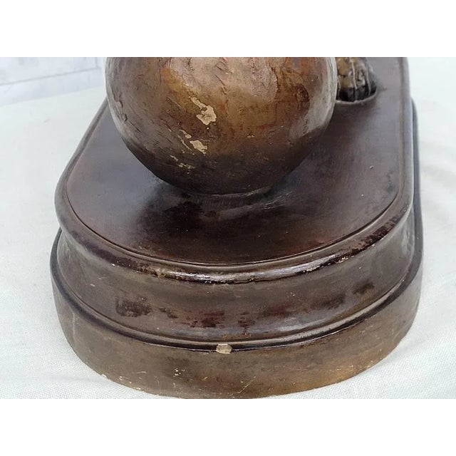 1980s Vintage Foo Dog Sculpture For Sale - Image 6 of 11