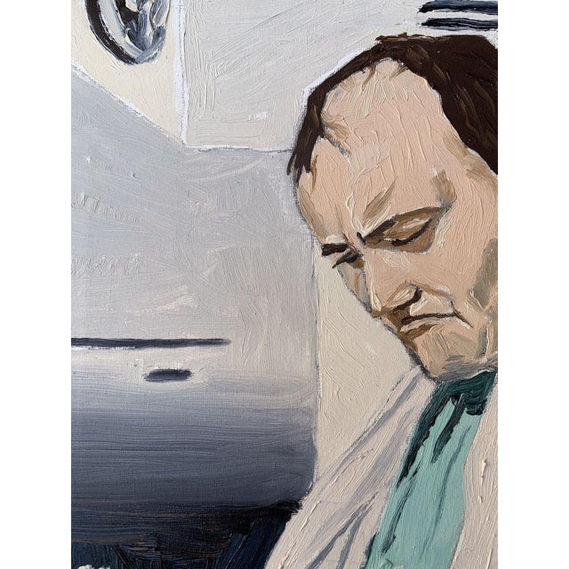 Oil Painting While Reading a Book Oleksandr Gukalov For Sale - Image 4 of 12