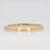 Pink Minimalist Pink Sapphire Band Ring: Solid 14k Gold Jewelry, Size 6.75 For Sale - Image 8 of 8