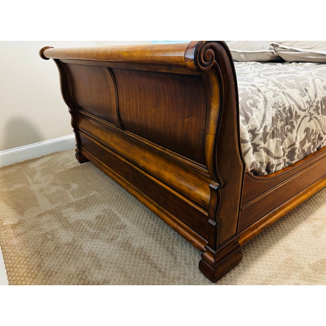 2000 - 2009 Ethan Allen Tuscany Collection Queen Sleigh Bed For Sale - Image 5 of 8