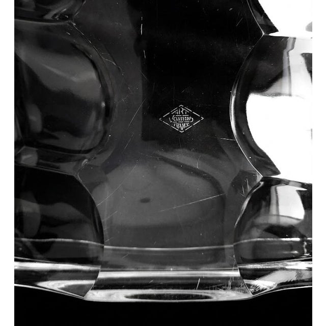 Crystal Coin Tray from Art Vannes, France, 1970s For Sale - Image 9 of 15
