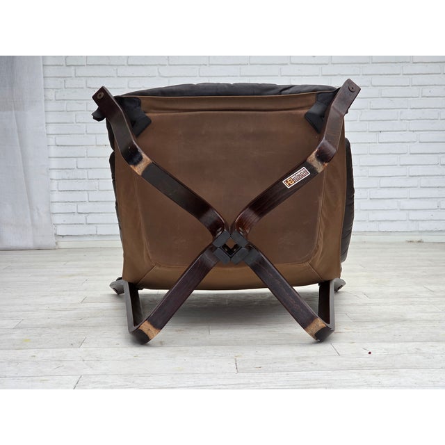 Norwegian Viking Lounge Chair by Jim Myrstad, 1970s For Sale - Image 14 of 18