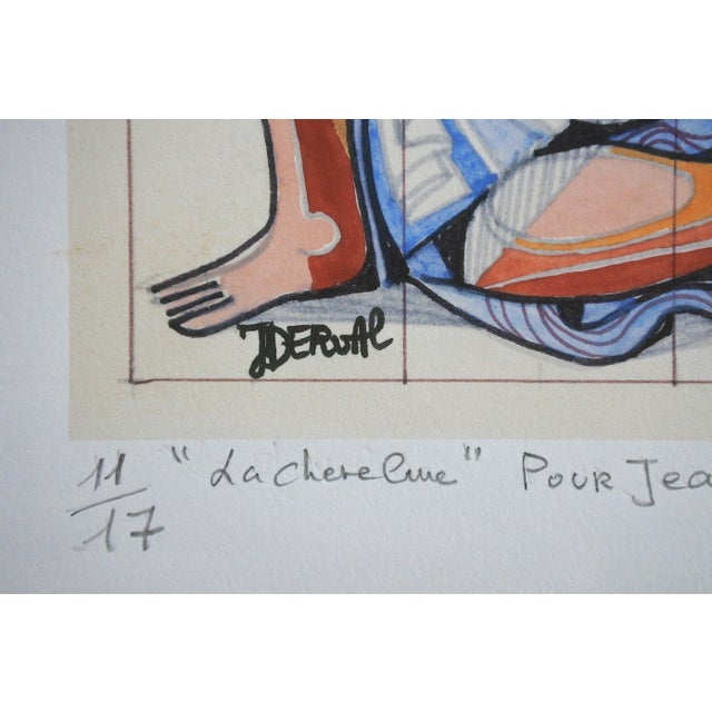 Lithograph Print by Jean Derval For Sale - Image 4 of 7