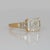 2020s 3Ct Lab Diamond Ring With Lab Diamond Accents: Solid 14k Gold, Asscher Cut 8mm, Size 6.75 For Sale - Image 5 of 8