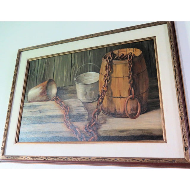 Realism Andrew Wyeth Style Painting by Artist K. Guzevich For Sale - Image 3 of 5