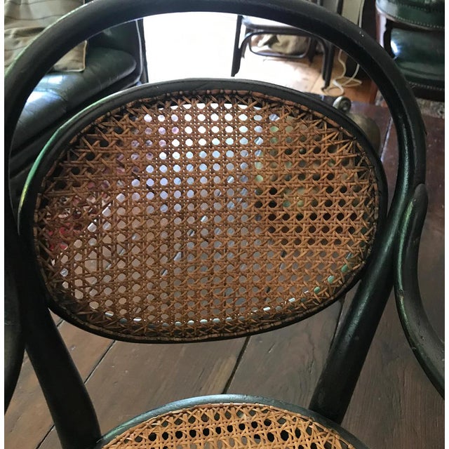 Late 19th Century Black Beech Childrens Armchair attributed to Thonet, 1890s For Sale - Image 5 of 12