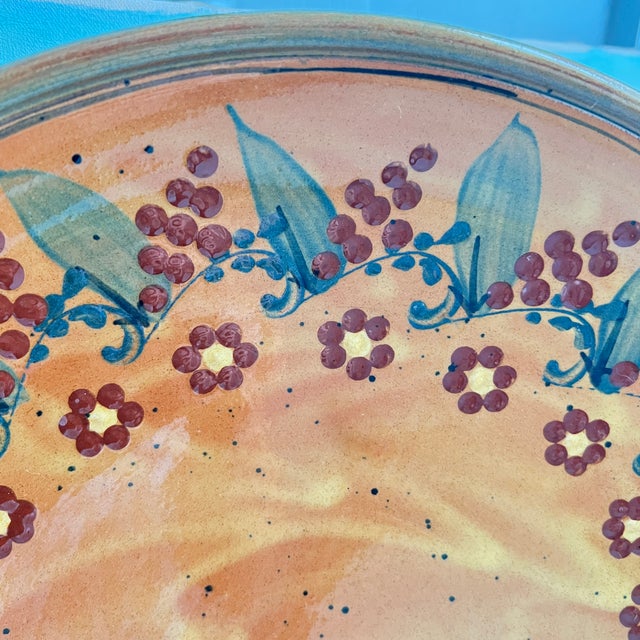Late 20th Century F F Griffi Corsica Terracotta 16" Platter For Sale - Image 5 of 10