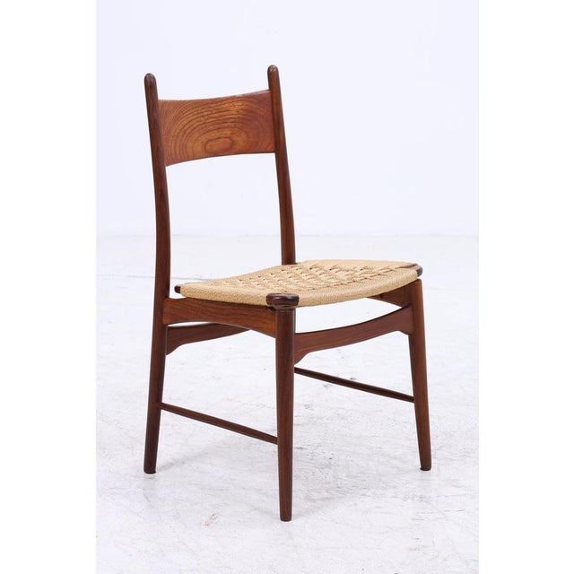 Brown Mid-Century Danish Teak Dining Chairs, 1960s, Set of 2 For Sale - Image 8 of 17