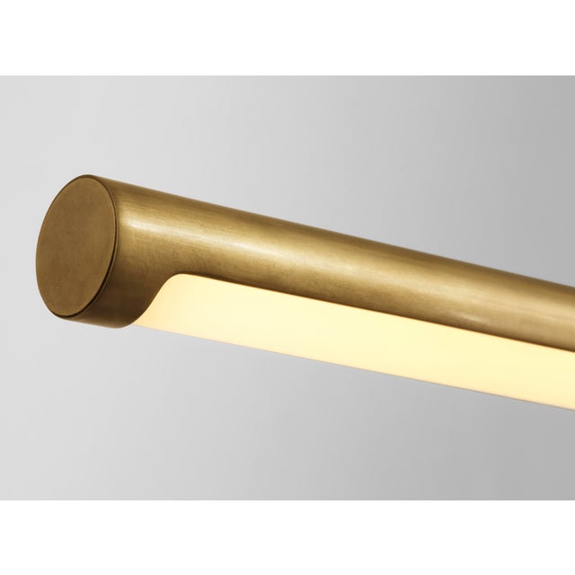 Axis Large Linear Pendant in Antique-Burnished Brass Designer: Kelly Wearstler Fixture Height: 12" Min. Custom Height:...