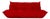 Togo Fabric Three-Seater Sofa Couch in Red by Michel Ducaroy for Ligne Roset For Sale