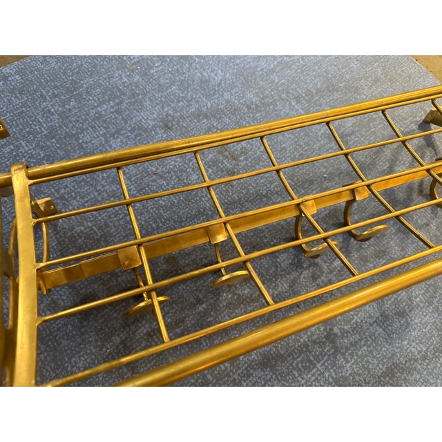 Brass Train Shelf, 1940s For Sale - Image 3 of 6
