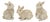 Mini Bunny Rabbit Figurine (Set of 12) For Sale