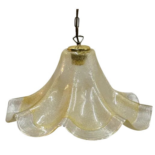 Vintage Umbrella Pendant in Murano Glass, 1970s For Sale