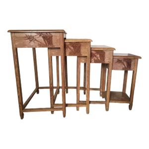 Mid 20th Century George Zee of Hong Kong Nesting Tables - Set of 4