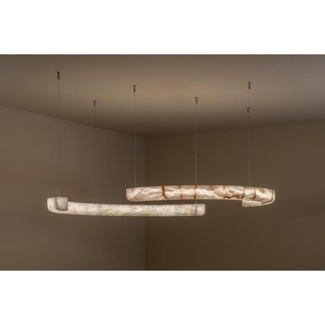 Contemporary Kleo Pendant Lamp by United Alabaster For Sale - Image 3 of 11
