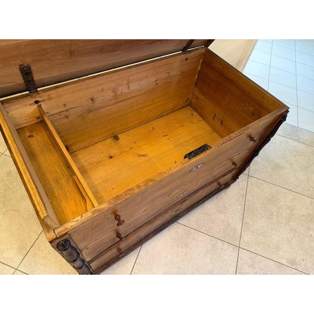 Rustic Hand-Painted Tyrolean Chest For Sale - Image 16 of 17